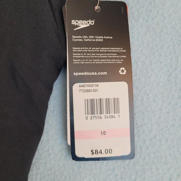 71. Speedo 1pc swimsuit. Size 10. NWT - Picture 5 of 8